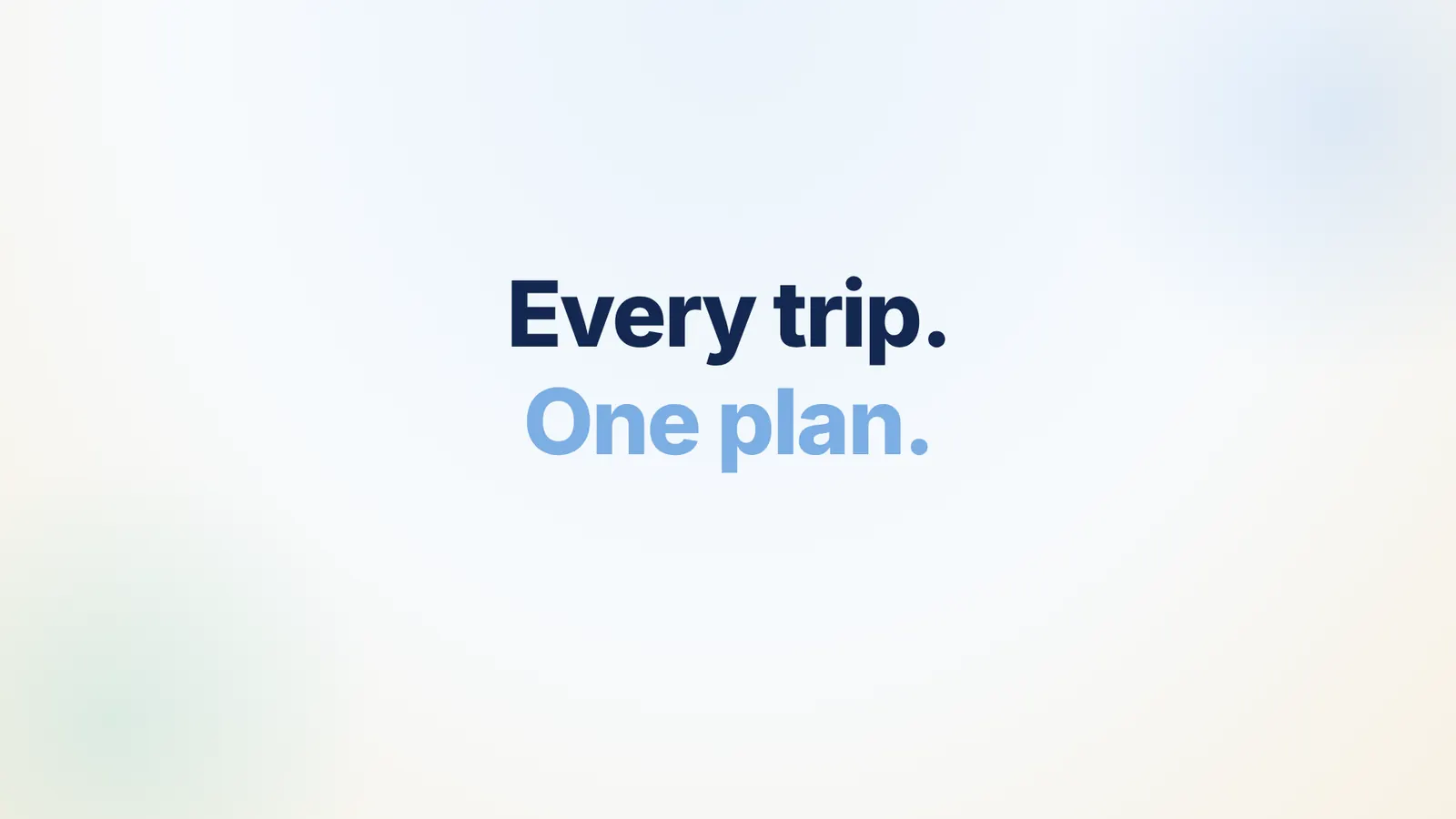 Golarko itinerary view showing flights, lodging, and daily plans for a multi-city trip